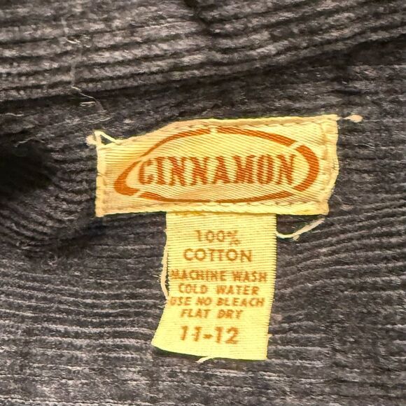 Corduroy Dress by Cinnamon Navy Blue Sz. 11/12 Vintage Tunic Fall Weekend - Picture 8 of 8